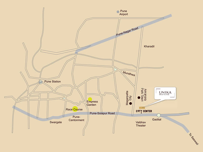 Malpani Unika Location Map