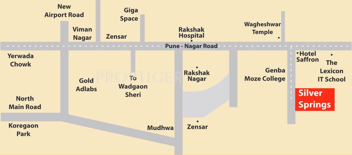 Manav Silver Springs Location Map