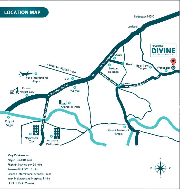 Mantra Divine Location Map