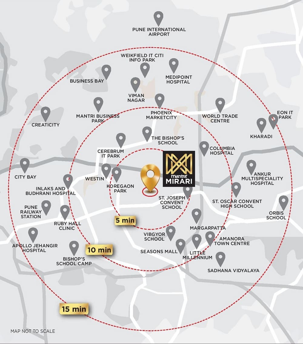 Mantra Mirari Location Map