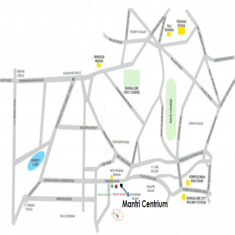 Mantri Centrium Location Map