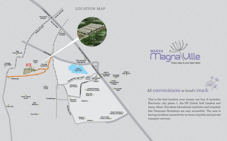 Manya Magnaville Location Map