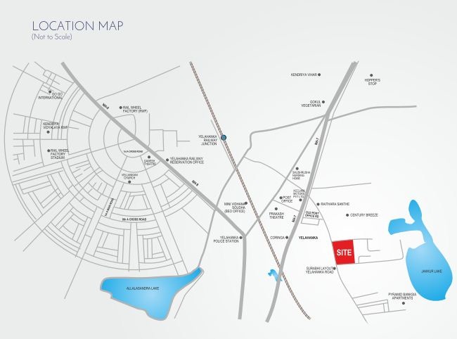 Manyam Sky Park Location Map