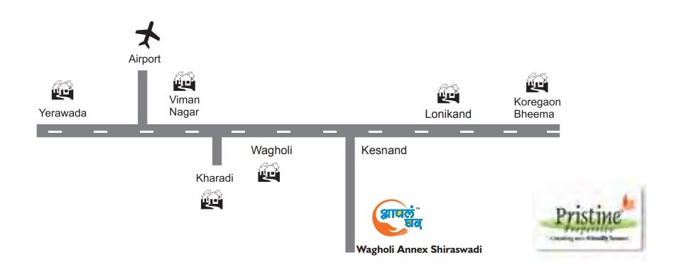 Maple Aapla Ghar Wagholi Annexe Location Map