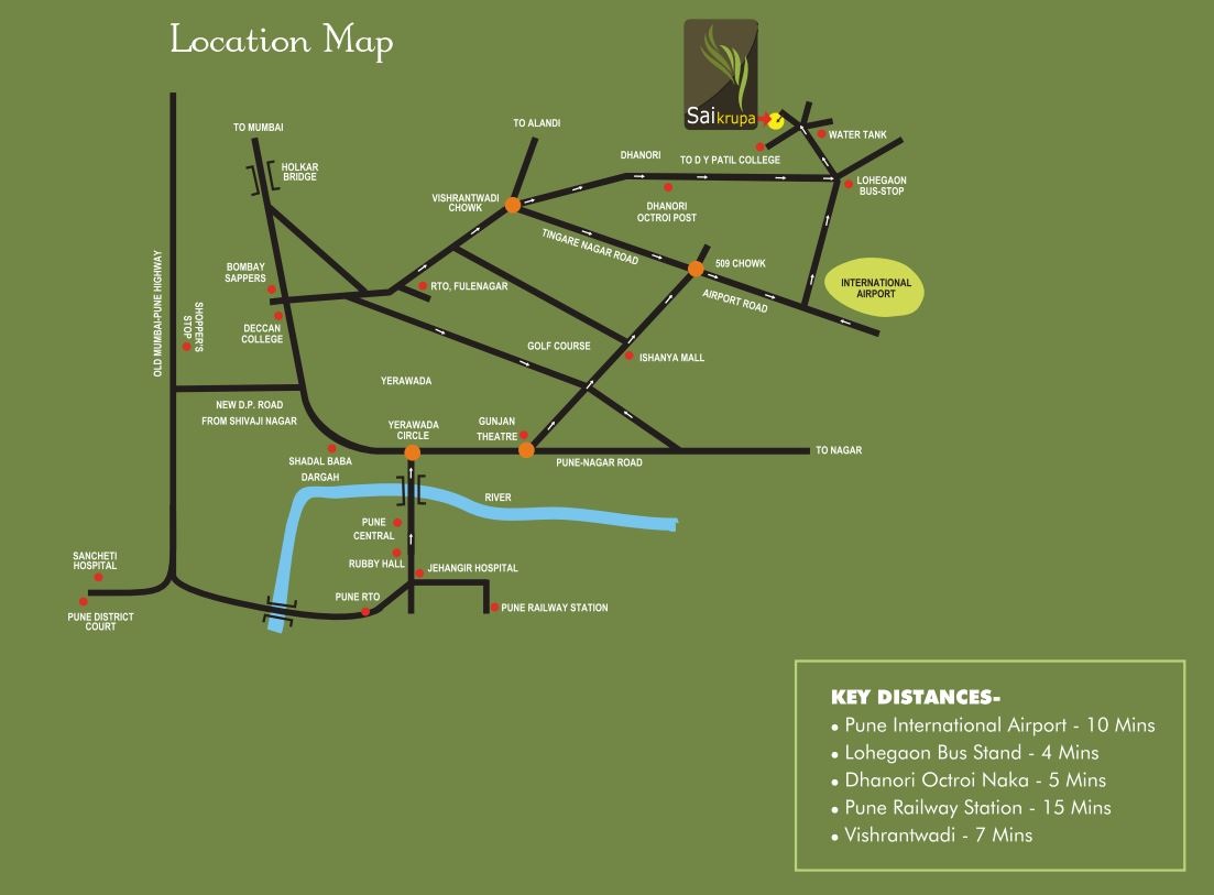 Maple Sai Krupa Location Map