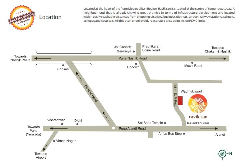 Maruti Ravikiran Phase I Location Map