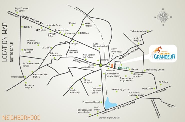 Mathrusris Sai Sanvi Grandeur Location Map