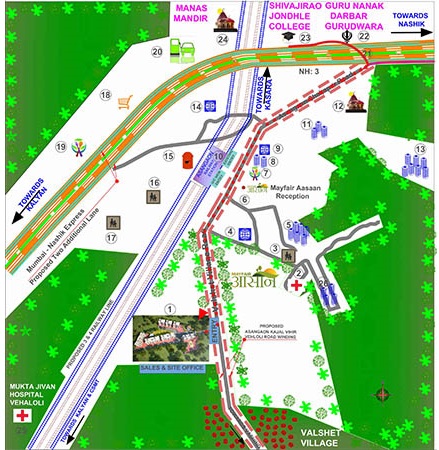 Mayfair Aasaan Location Map