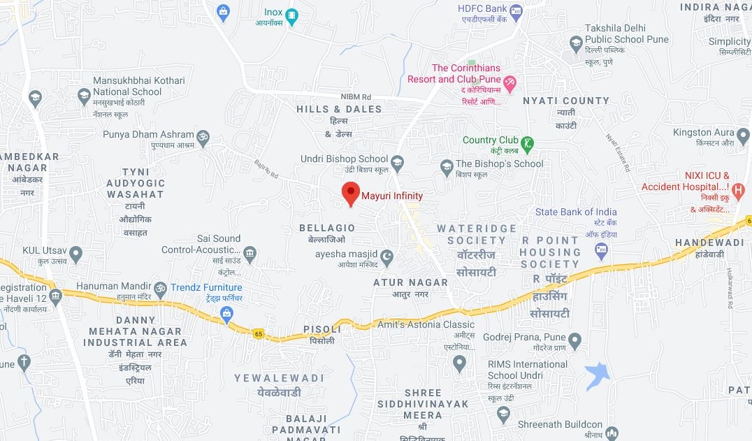 Mayuri Infinity Location Map Undri, Pune