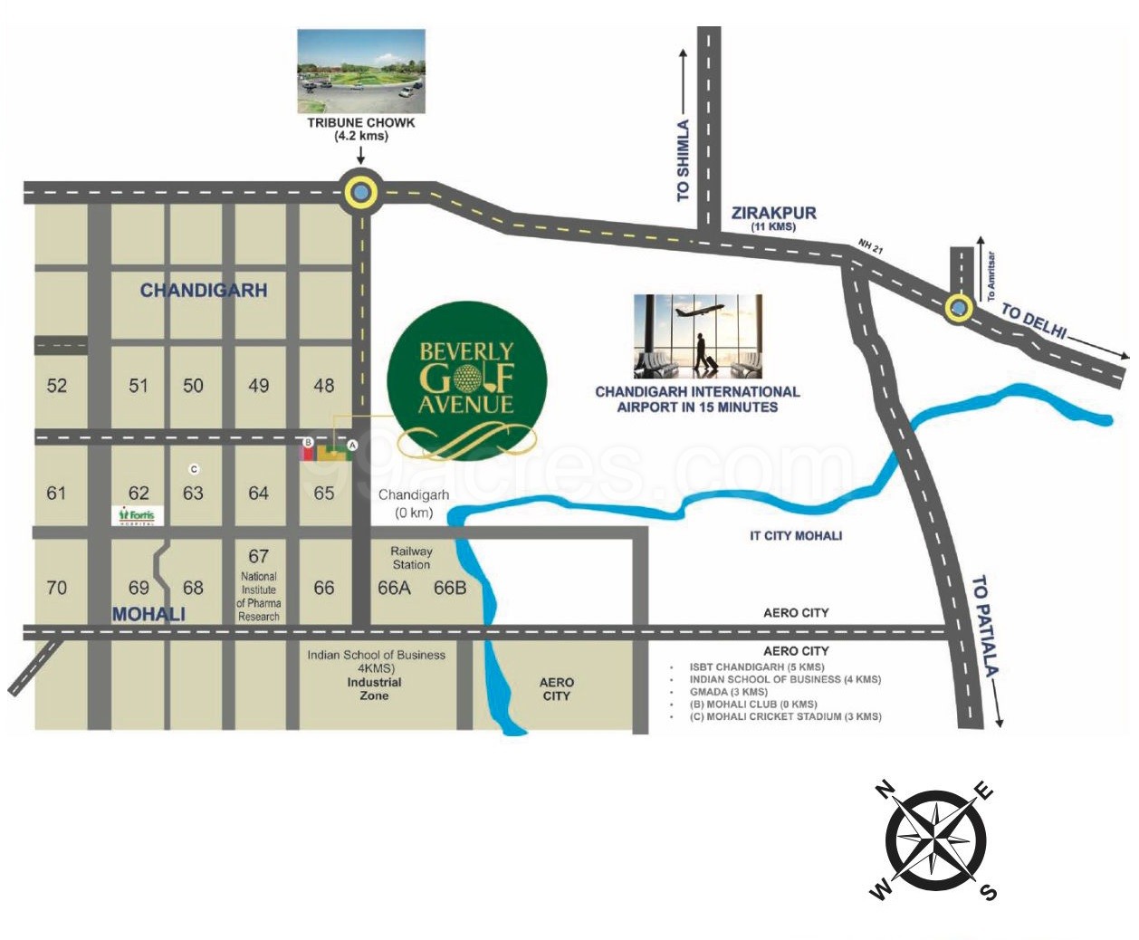 Mb Beverly Golf Avenue Location Map