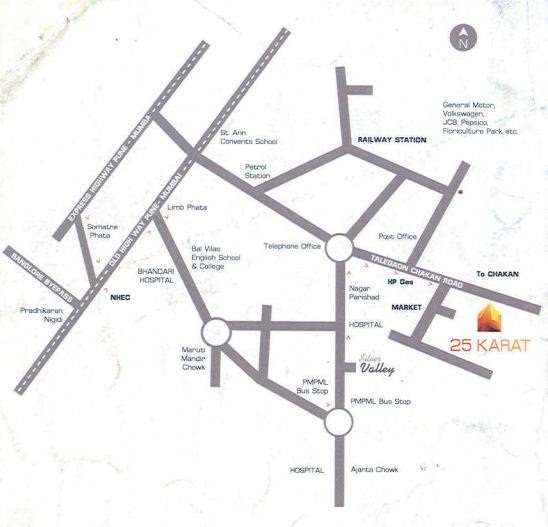 Meghaswana 25 Karat Location Map