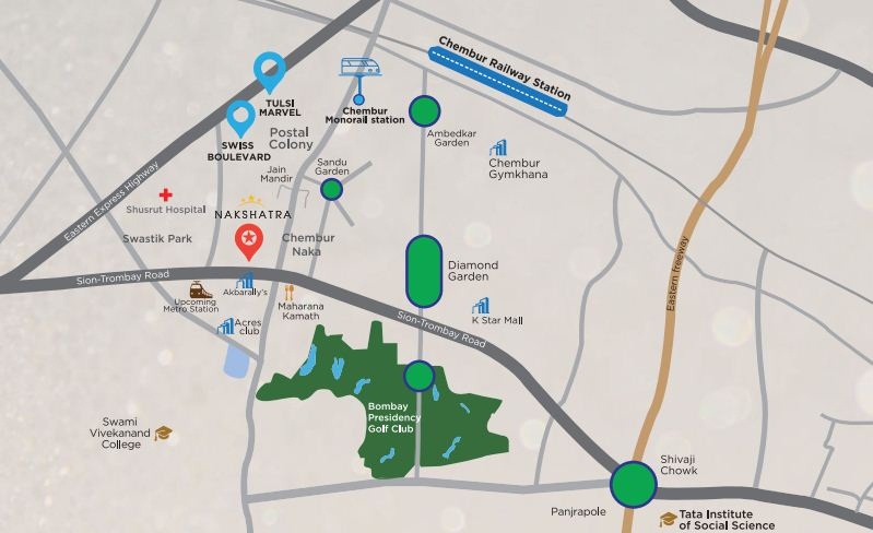 Metro Nakshatra Location Map