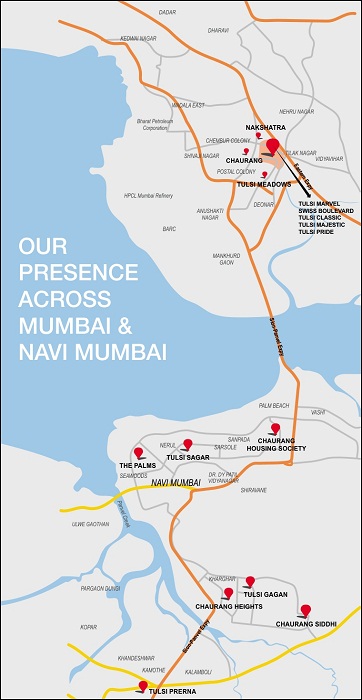 Metro Tulsi Sagar Location Map