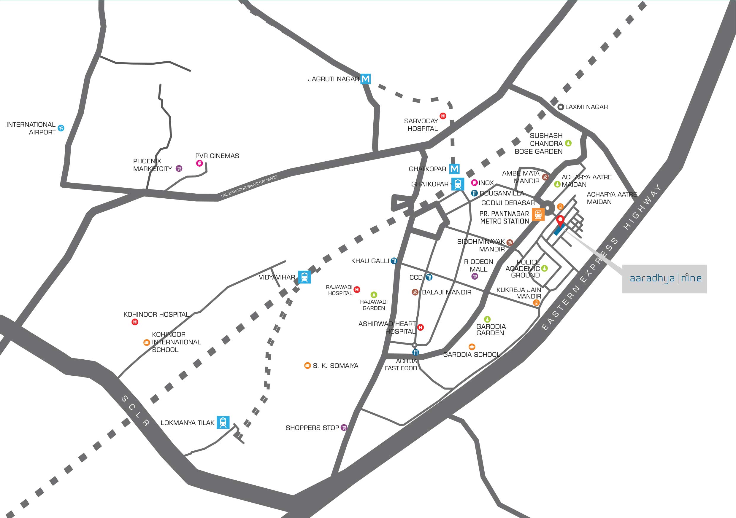 Micl Aaradhya Nine Location Map
