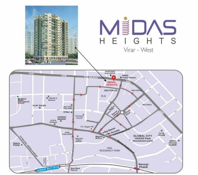 Midas Heights Location Map
