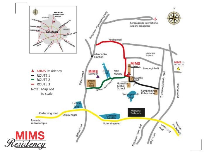 Mims Residency Location Map