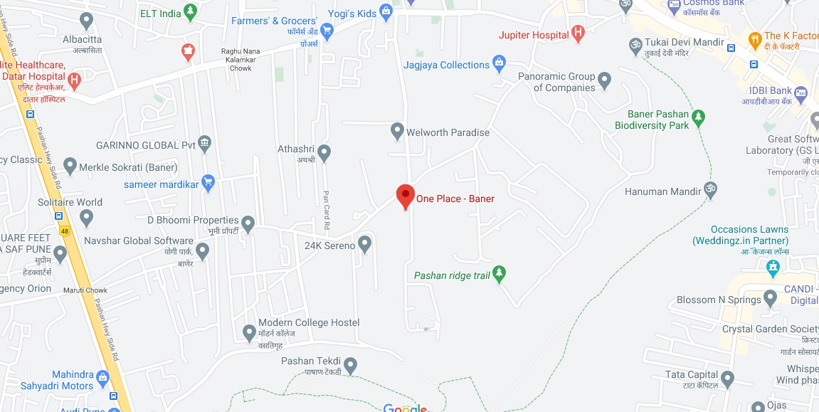 Mittal One Place Baner Location Map