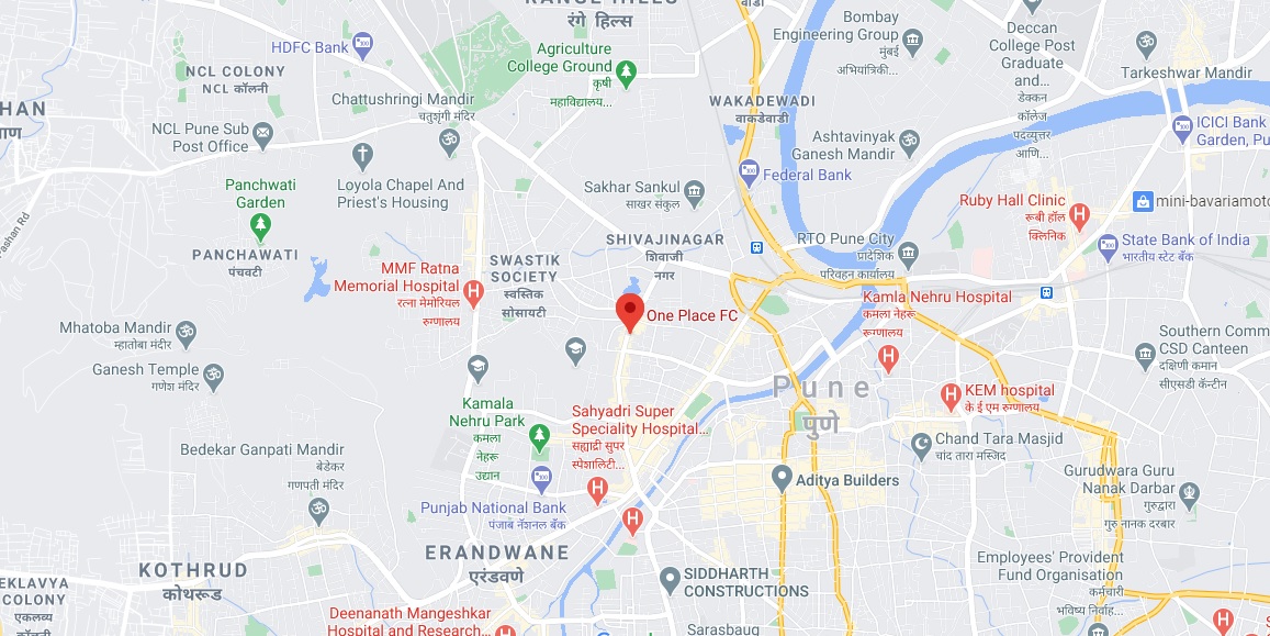 Mittal One Place Fc Road Location Map