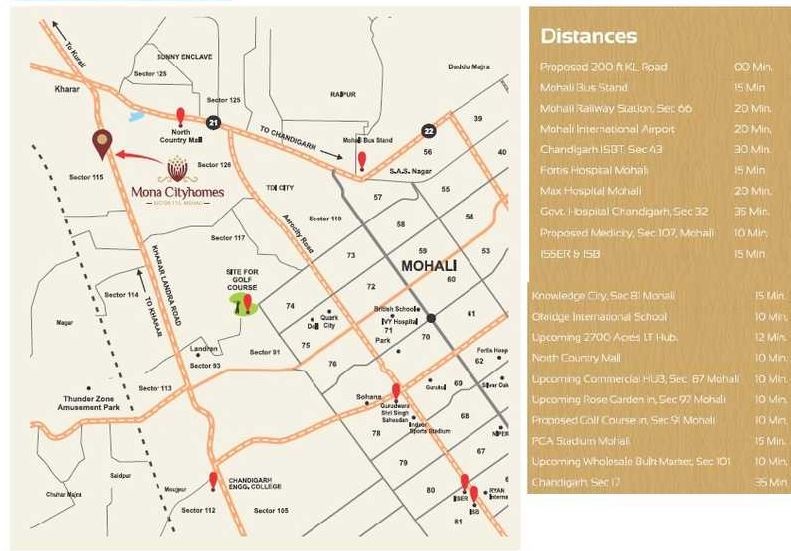 Mona City Homes Location Map