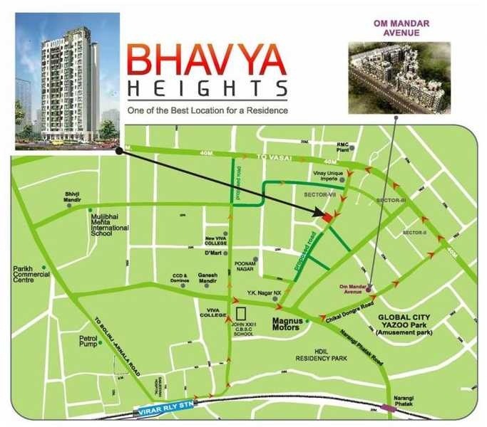 Morya Bhavya Heights Location Map