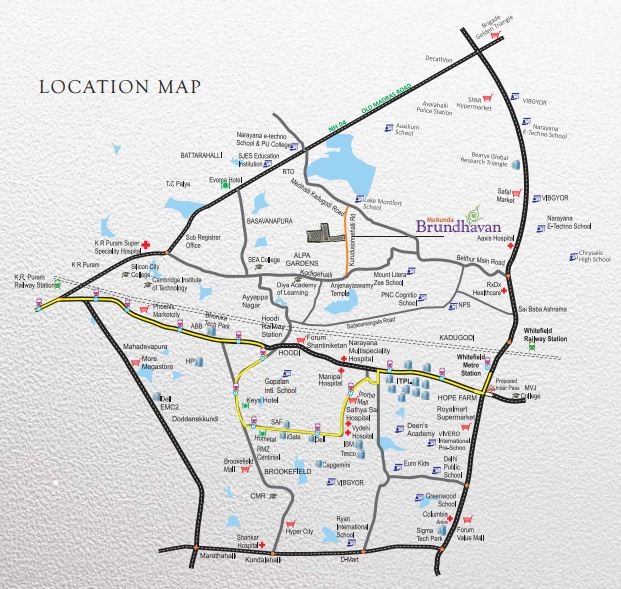 Mukunda Brundhavan Location Map