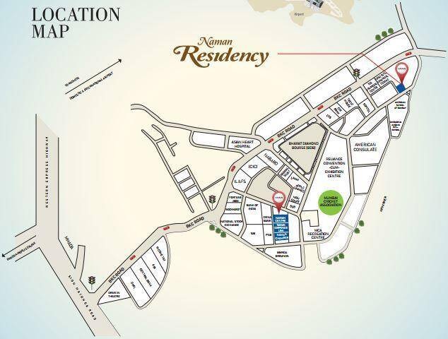 Naman Residency Location Map