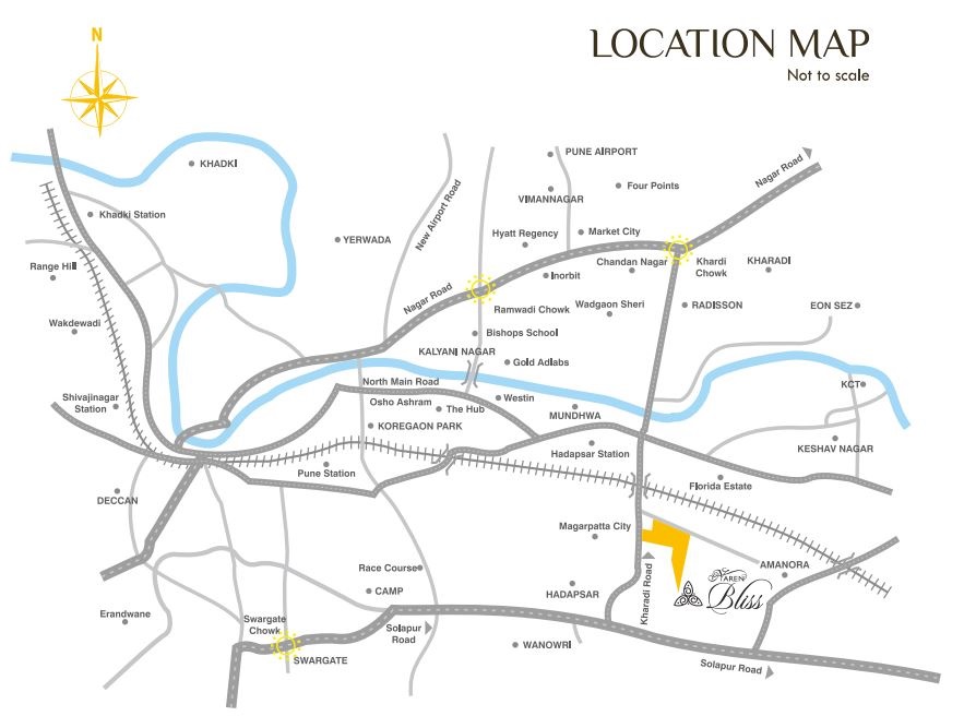 Naren Bliss Location Map Hadapsar, Pune