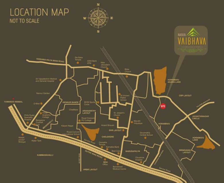 Nava Vaibhava Location Map