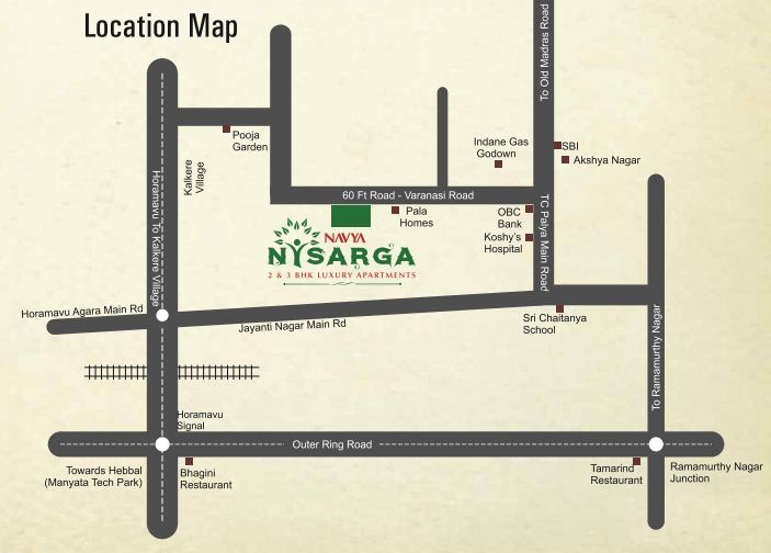 Navya Nisarga Location Map