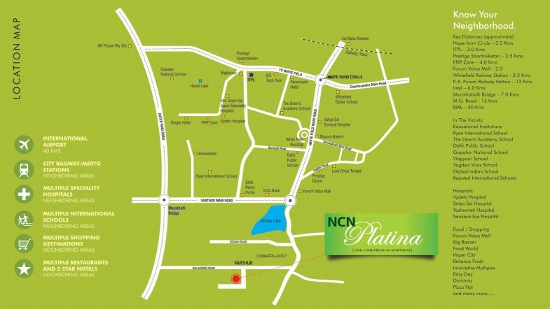 Ncn Platina Location Map