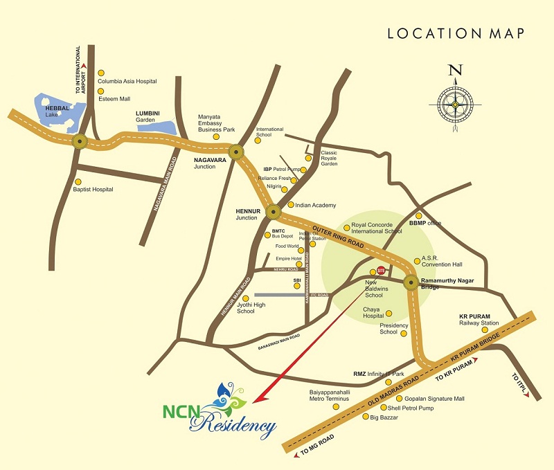 Ncn Residency Location Map
