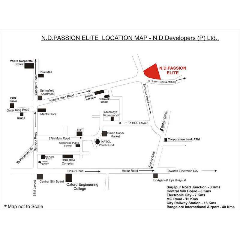 Nd Passion Elite Location Map