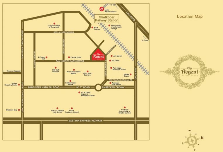 Neelkanth The Regent Location Map