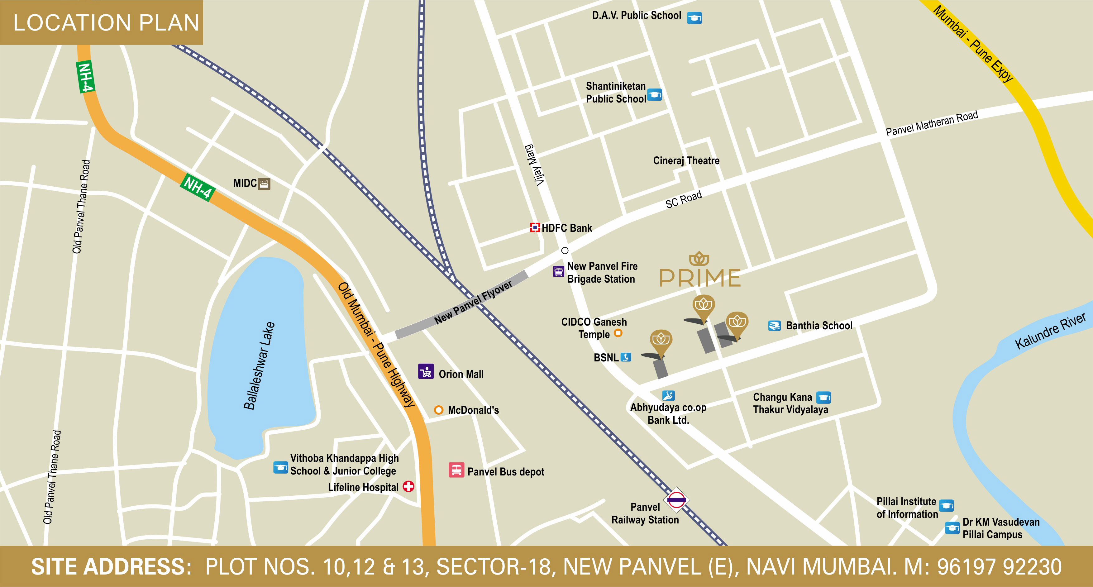 Neelsidhi Prime Location Map Panvel, Mumbai