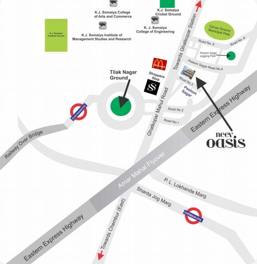 Neev Oasis Location Map