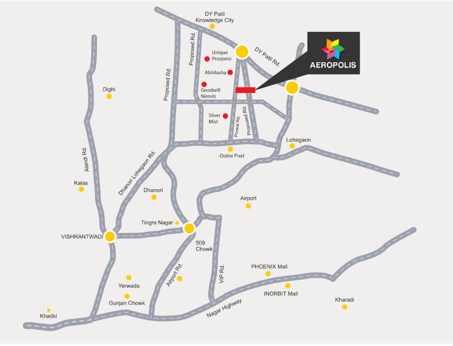 Nirman Aeropolis Phase Ii Location Map