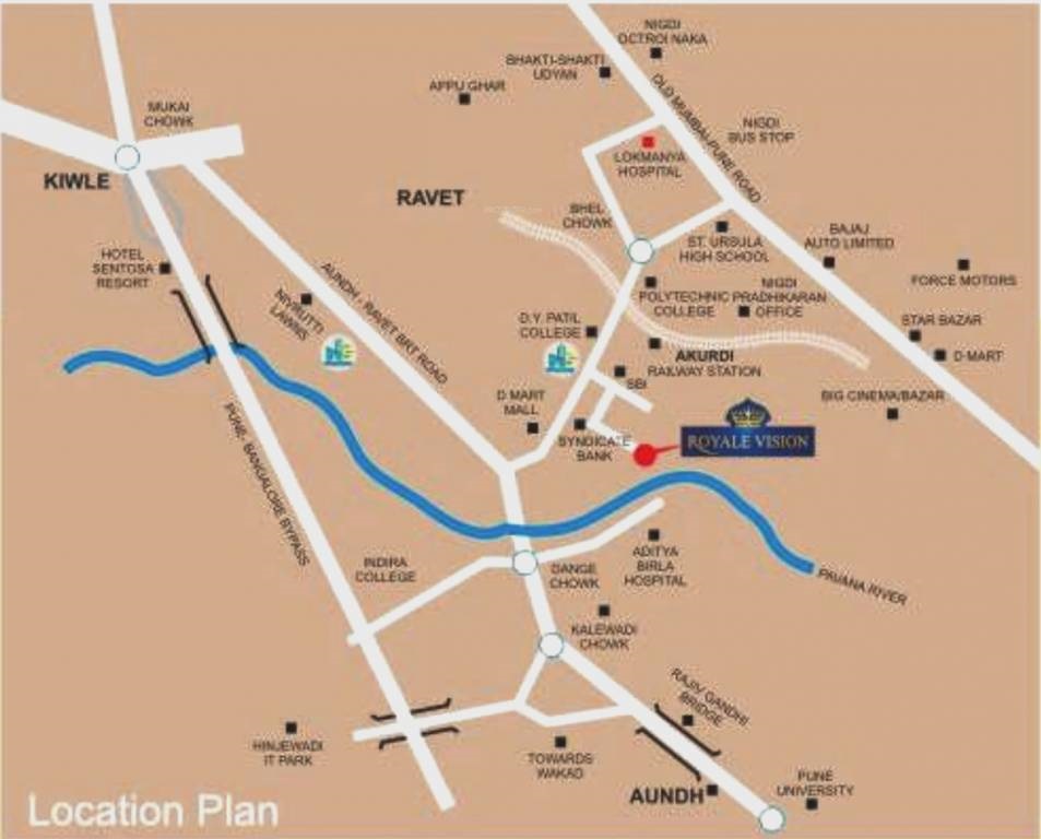 Nirman Royal Vision Location Map