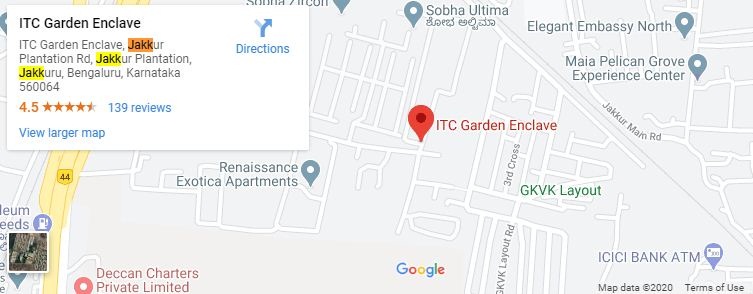 Nitesh Garden Enclave Location Map