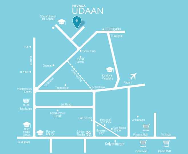 Nivasa Udaan Location Map