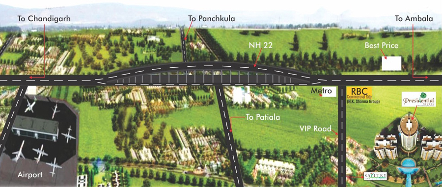 Nk Presidential Towers Location Map