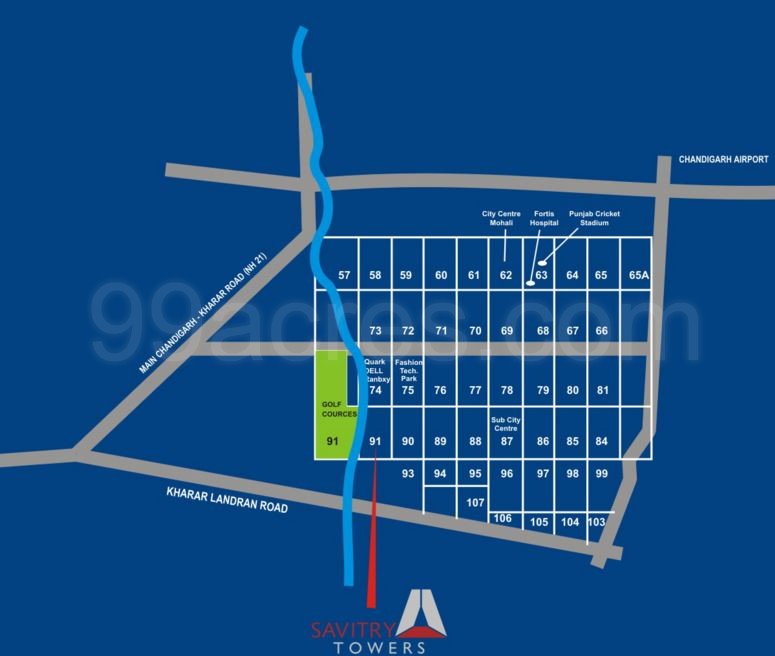 Nk Savitry Towers Location Map