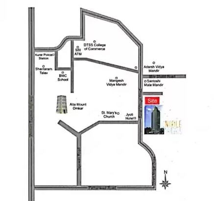 Noble Heights Location Map | Malad East, Mumbai