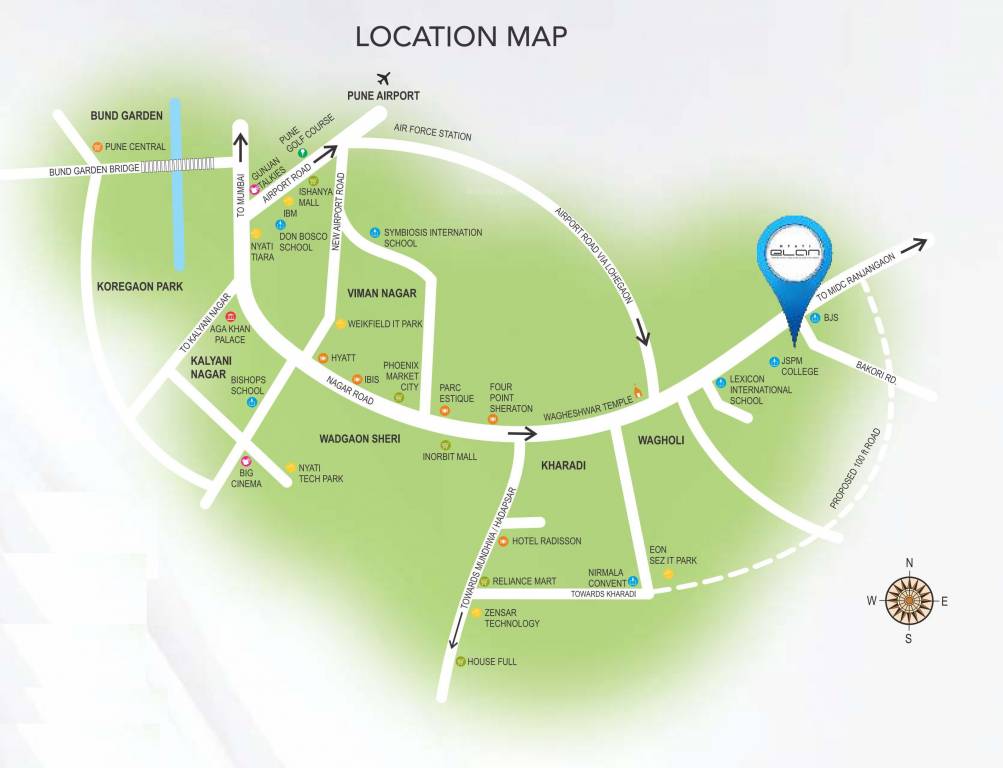 Nyati Elan Location Map
