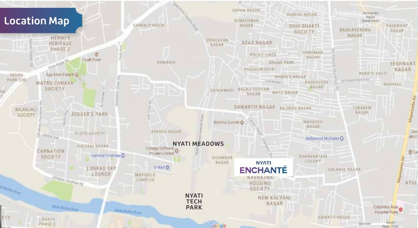 Nyati Enchante Location Map