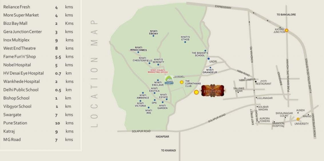Nyati Epitome Location Map