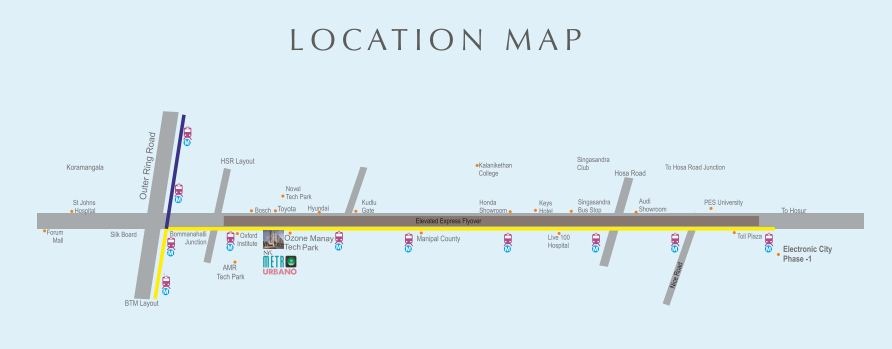 Nyk Metro Urbano Location Map