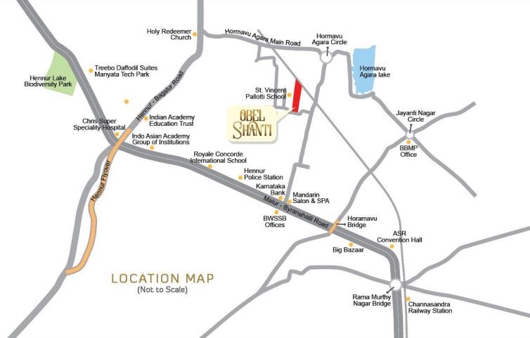 Obel Shanti Location Map
