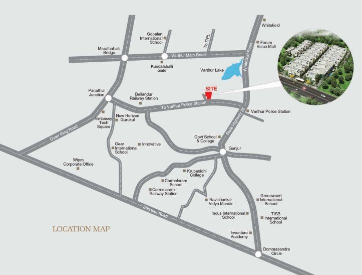 Obel Villas Location Map