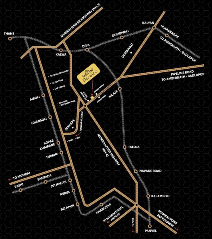 Om Aditya Paraiso Location Map