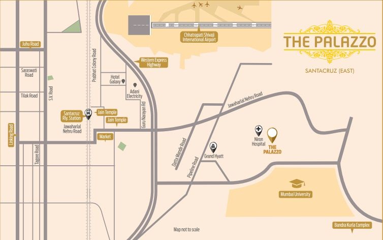 Ornate The Palazzo Location Map